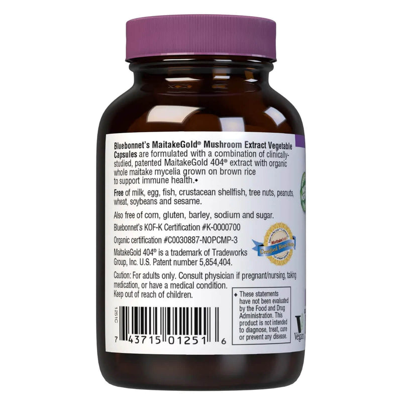 Bluebonnet Maitakegold Mushroom Extract 60 Veg Capsules - DailyVita
