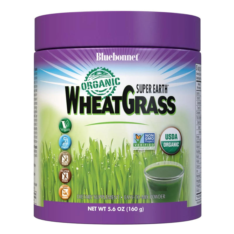 Bluebonnet Super Earth Organic Wheatgrass 5.6 oz Powder - DailyVita