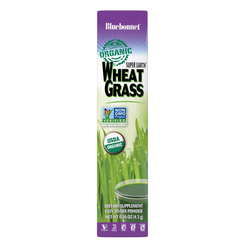 Bluebonnet Super Earth Organic Wheatgrass 14 Pack Box - DailyVita