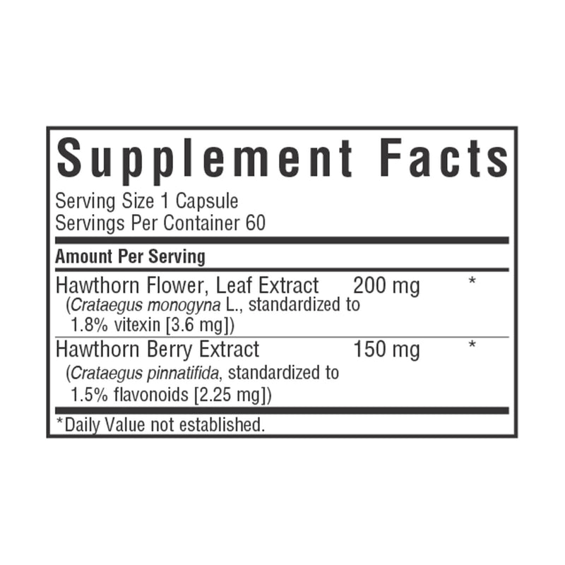 Bluebonnet Hawthorn Herb Extract 60 Veg Capsules - DailyVita