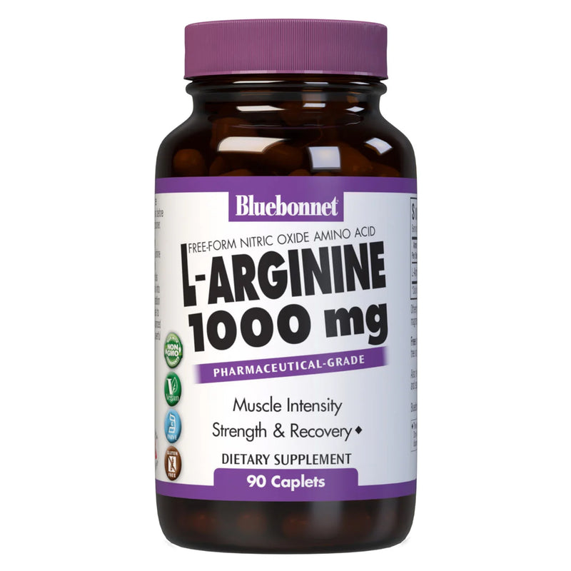 Bluebonnet L-Arginine 1000 mg 90 Caplets - DailyVita