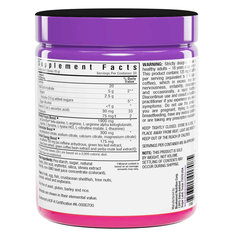 Bluebonnet Simply Energy Strawberry Kiwi 10.58 oz Powder - DailyVita