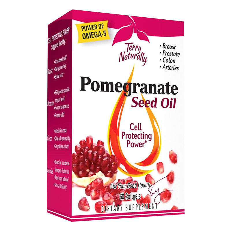 Terry Naturally Pomegranate Seed Oil 60 Softgels - DailyVita