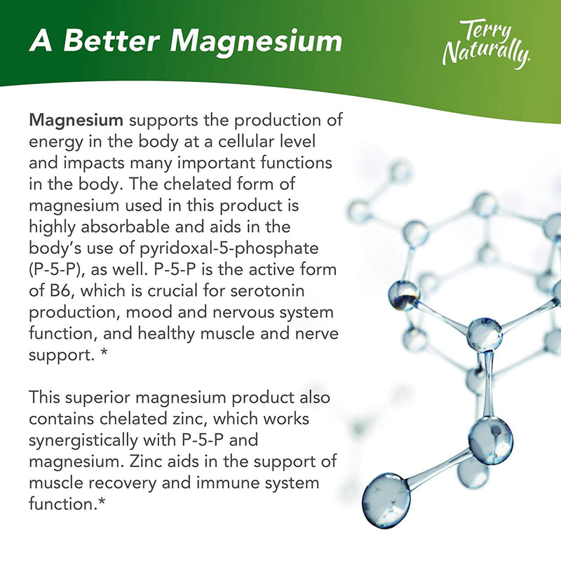 Terry Naturally BioActive Magnesium Complex 60 Caps - DailyVita