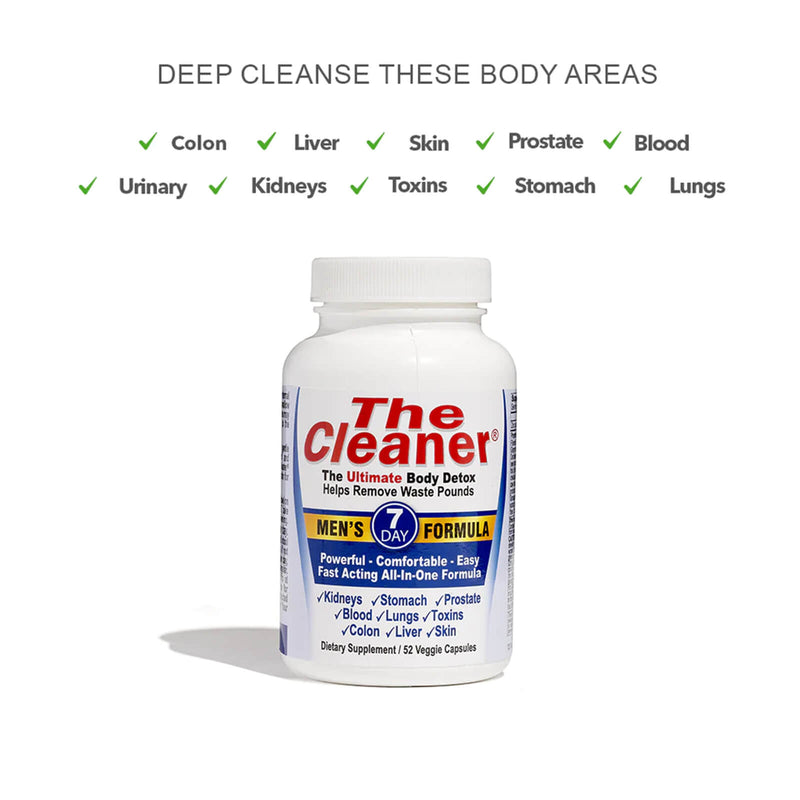 THE CLEANER® DETOX Men's 7-Day (1 Cycle) Formula 52 Veggie Capsules - DailyVita