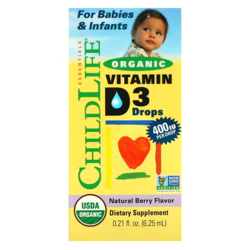 ChildLife Organic Vitamin D3 Drops for Babies & Infants 6.25 ML - DailyVita