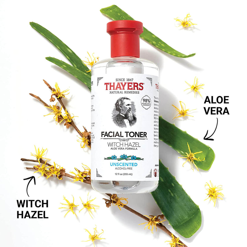 Thayers Natural Remedies Witch Hazel Aloe Vera Formula12 fl oz Unscented - DailyVita