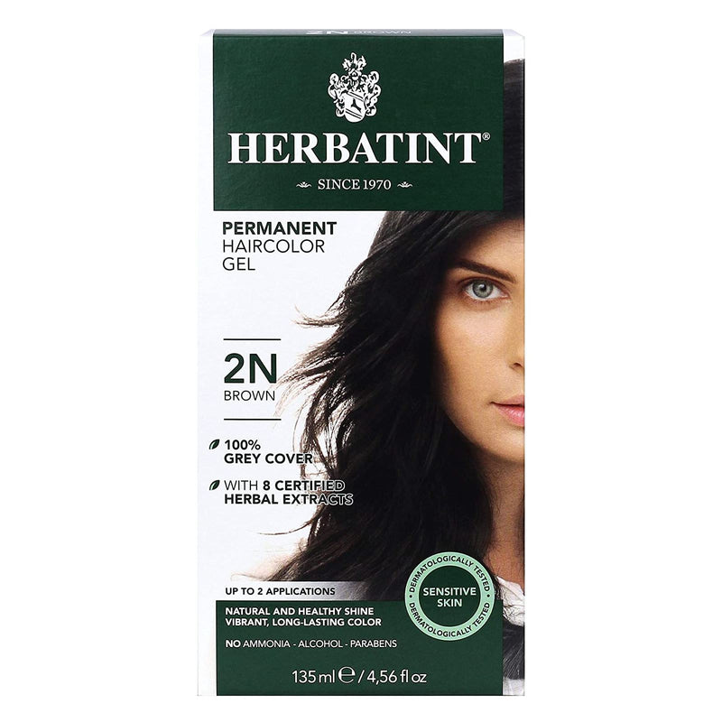 Herbatint Permanent Hair Color Gel 2N Brown - DailyVita