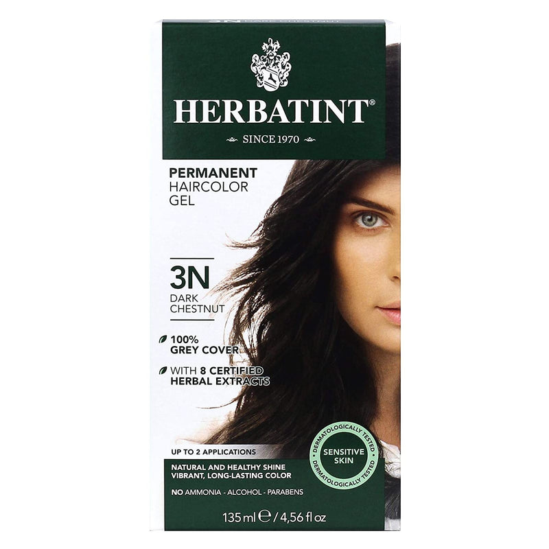 Herbatint Permanent Hair Color Gel 3N Dark Chestnut - DailyVita