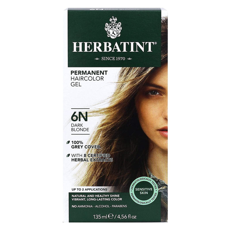 Herbatint Permanent Hair Color Gel 6N Dark Blonde - DailyVita