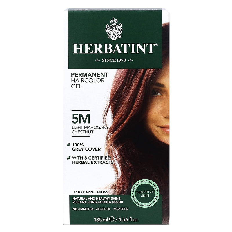 Herbatint Permanent Hair Color Gel 5M Light Mahogany Chestnut - DailyVita