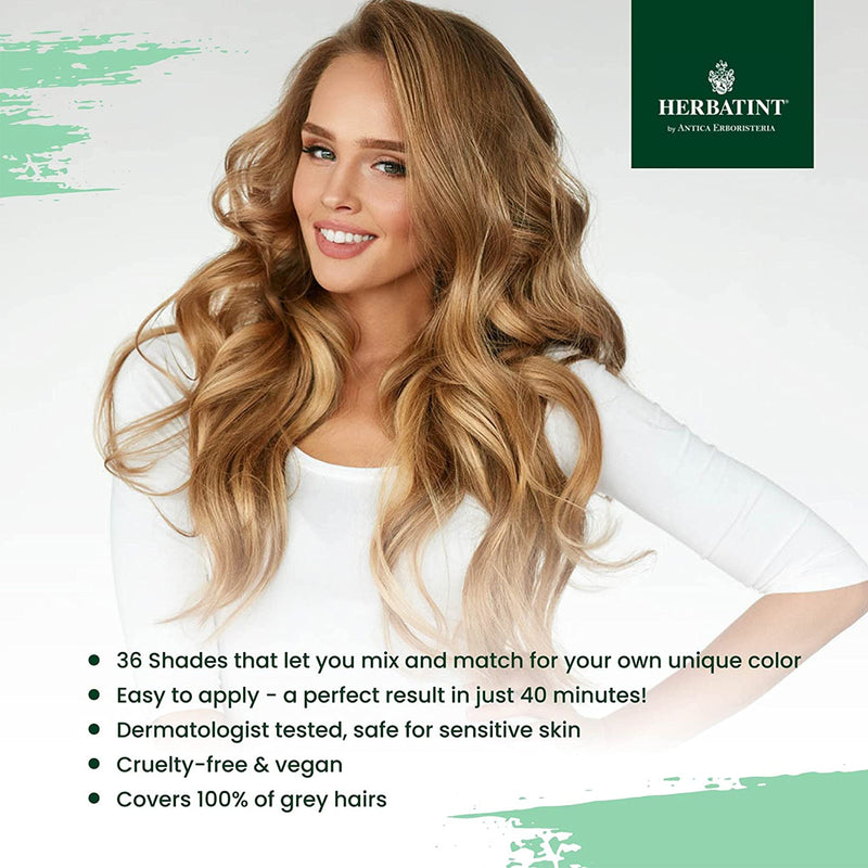 Herbatint Permanent Hair Color Gel 8C Light Ash Blonde - DailyVita