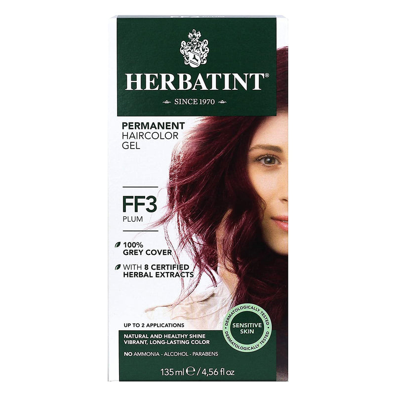 Herbatint Permanent Hair Color Gel Plum FF3 - DailyVita