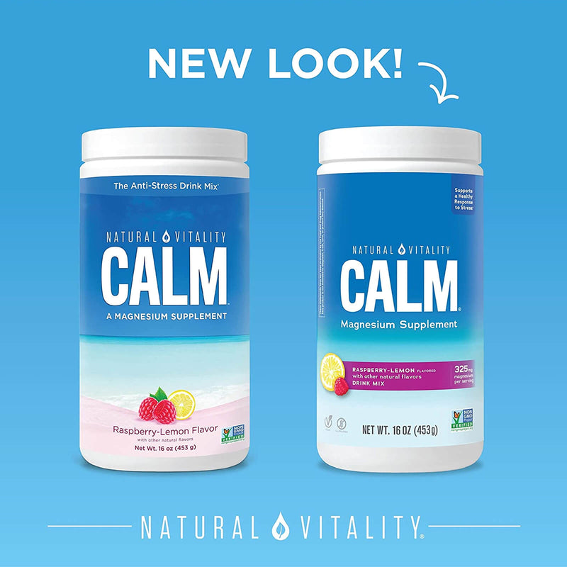 Natural Vitality Natural Calm Raspberry Lemon 16 oz - DailyVita