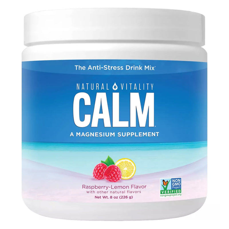 Natural Vitality Calm Magnesium Raspberry Lemon 8 oz - DailyVita