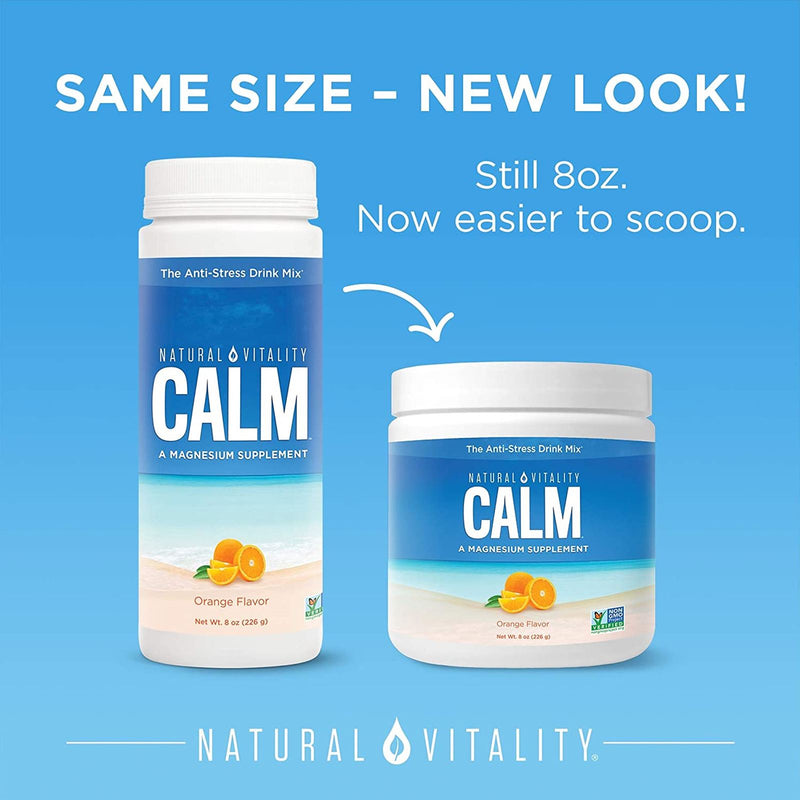 Natural Vitality Calm Magnesium Orange 8 oz - DailyVita