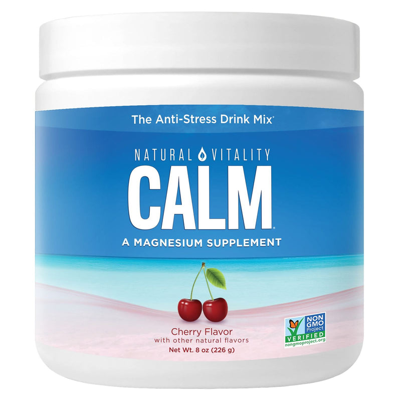 Natural Vitality Calm Magnesium Cherry 8 oz - DailyVita