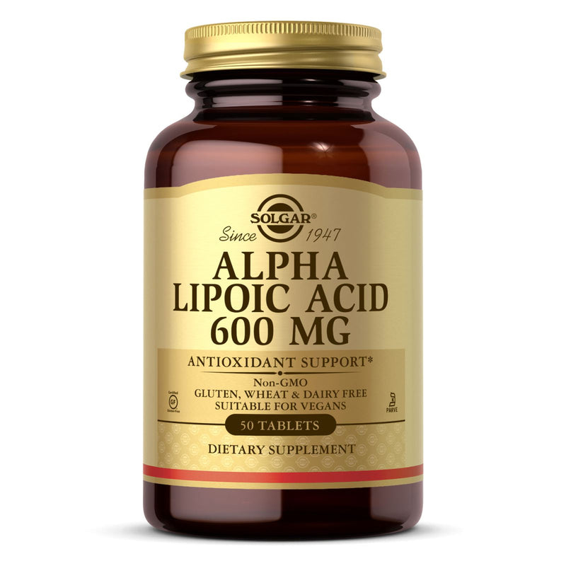 Solgar Alpha Lipoic Acid 600 mg 50 Tablets - DailyVita