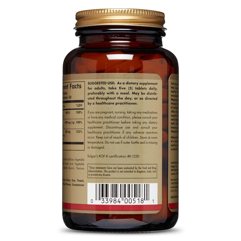 Solgar Calcium Magnesium with Vitamin D3 150 Tablets - DailyVita