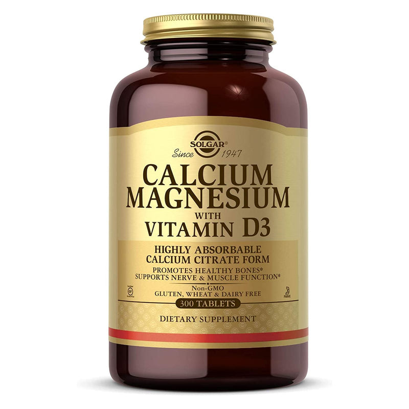 Solgar Calcium Magnesium with Vitamin D3 300 Tablets - DailyVita