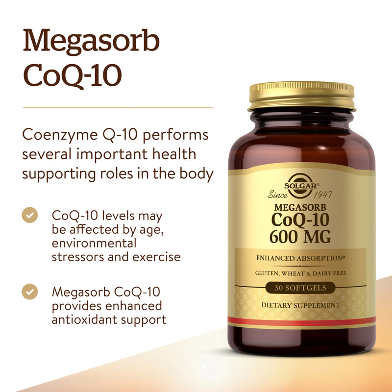 Solgar Megasorb CoQ-10 600 mg 30 Softgels - DailyVita