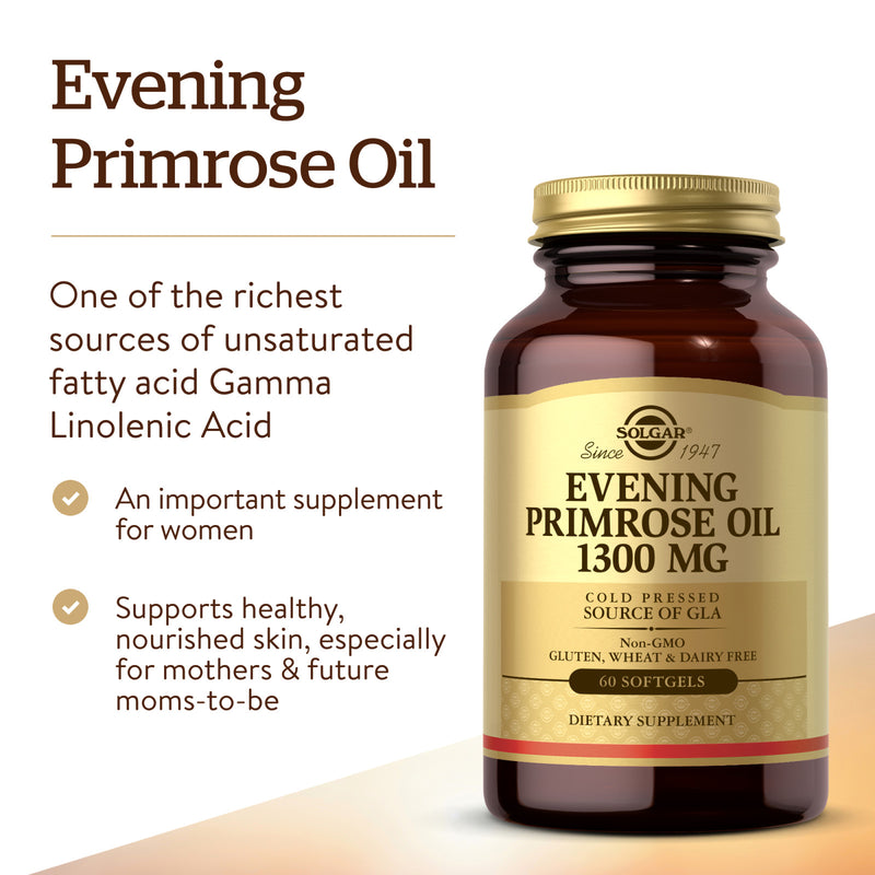 Solgar Evening Primrose Oil 1300 mg 60 Softgels - DailyVita