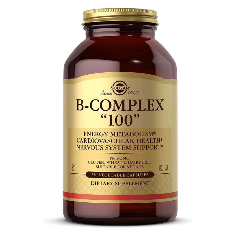 Solgar B-Complex "100" 250 Vegetable Capsules - DailyVita