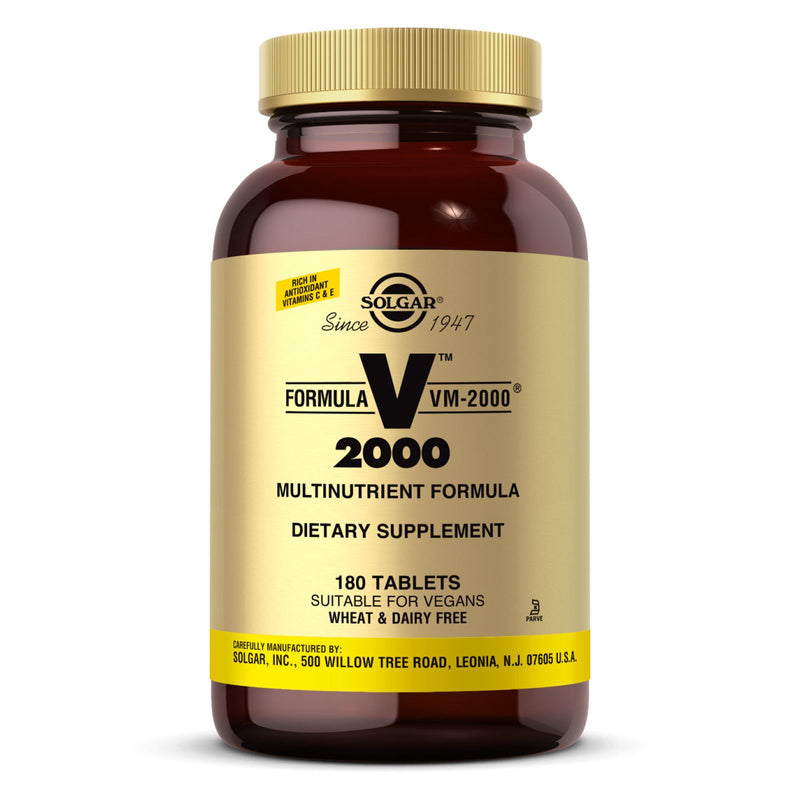 Solgar Formula VM-2000 (Multinutrient System) 180 Tablets - DailyVita