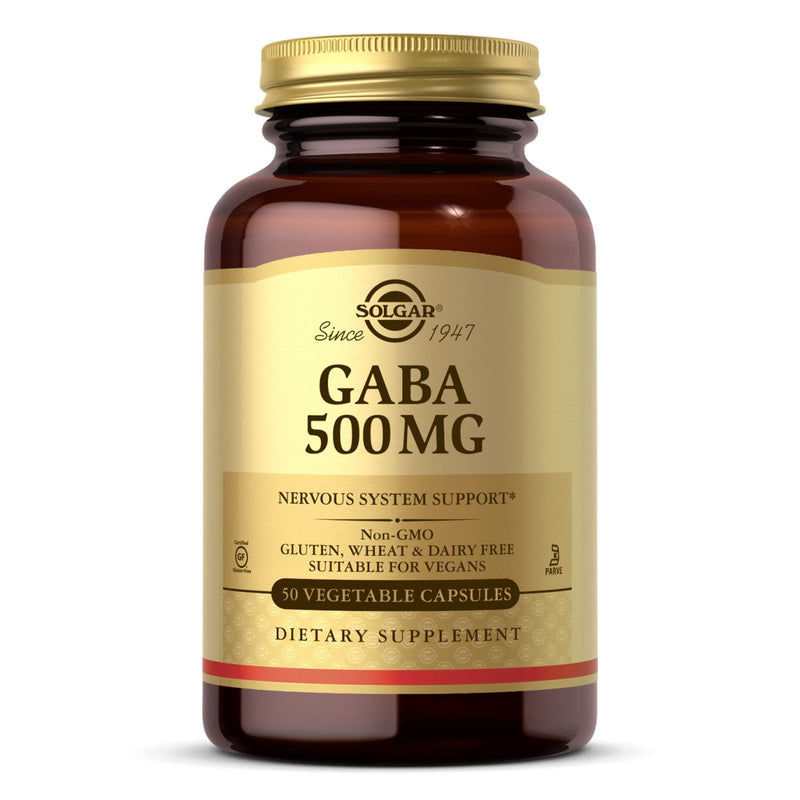 Solgar GABA 500 mg 50 Vegetable Capsules - DailyVita