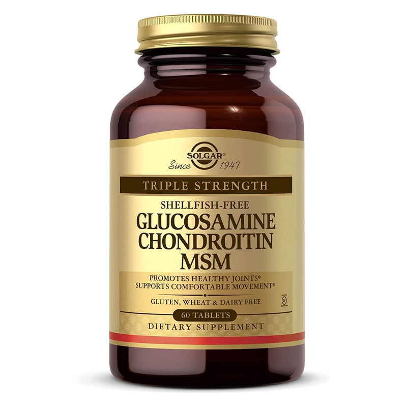 Solgar Triple Strength Glucosamine Chondroitin MSM (Shellfish-Free) 60 Tablets - DailyVita