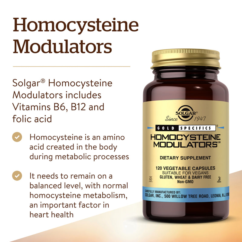 Solgar Homocysteine Modulators 120 Vegetable Capsules - DailyVita