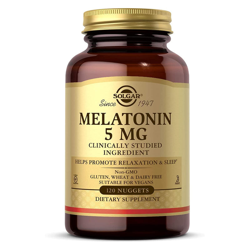 Solgar Melatonin 5 mg 120 Nuggets - DailyVita