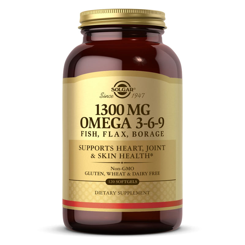 Solgar 1300 mg Omega 3-6-9 120 Softgels - DailyVita