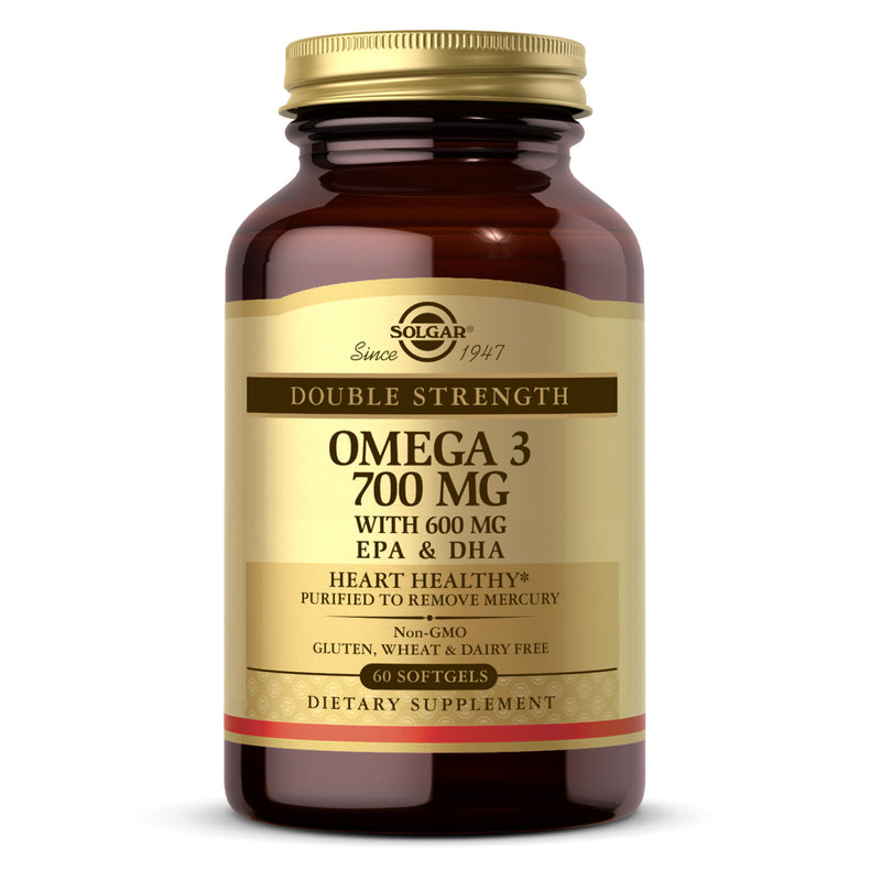 Solgar Double Strength Omega-3 700 mg 60 Softgels - DailyVita