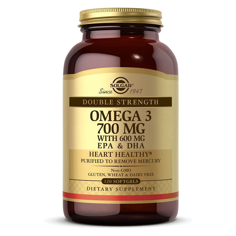 Solgar Double Strength Omega-3 700 mg 120 Softgels - DailyVita