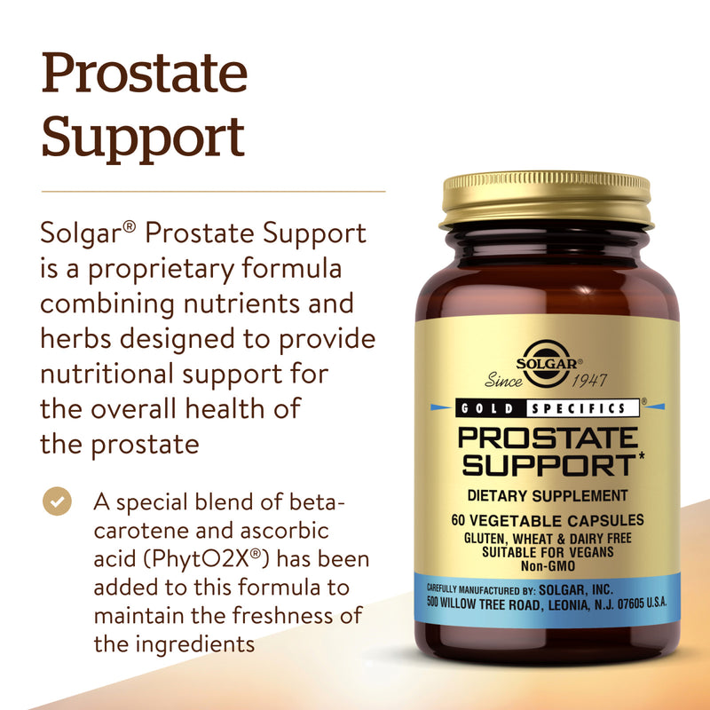 Solgar Prostate Support 60 Vegetable Capsules - DailyVita