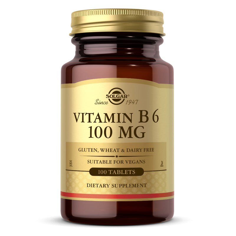 Solgar Vitamin B6 100 mg 100 Tablets - DailyVita