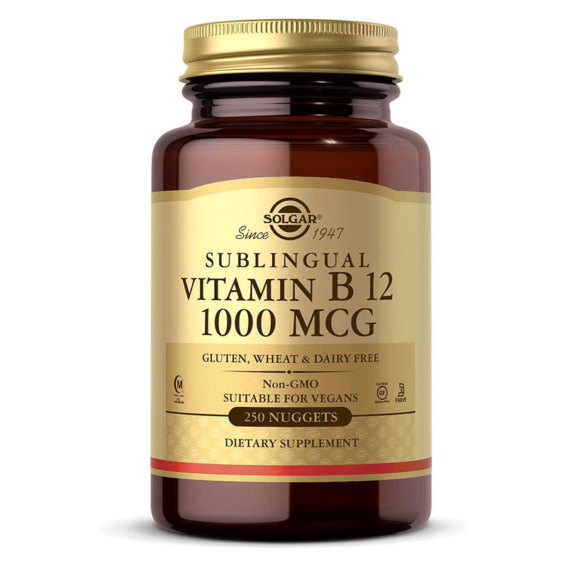 Solgar Vitamin B12 1000 mcg 250 Nuggets - DailyVita