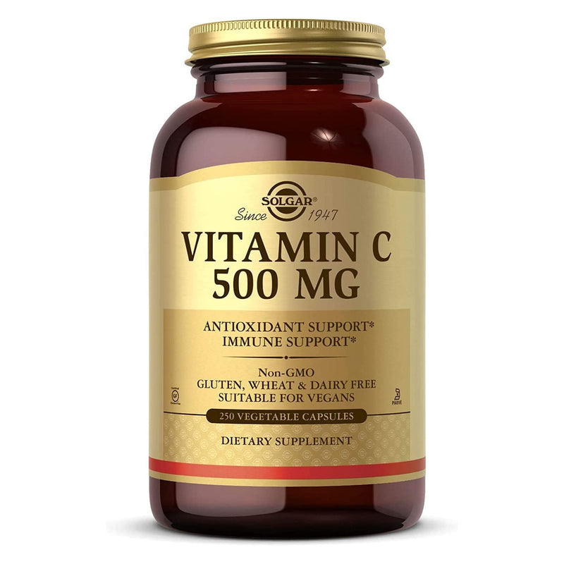 Solgar Vitamin C 500 mg 250 Vegetable Capsules - DailyVita