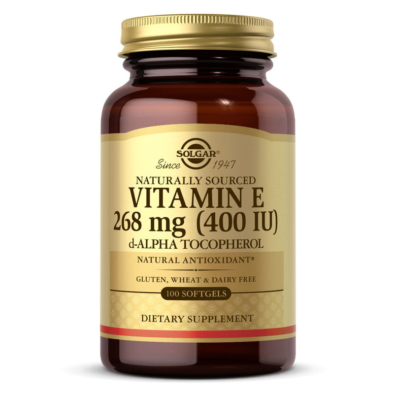 Solgar Vitamin E 268 mg (400 IU) Alpha 100 Softgels - DailyVita