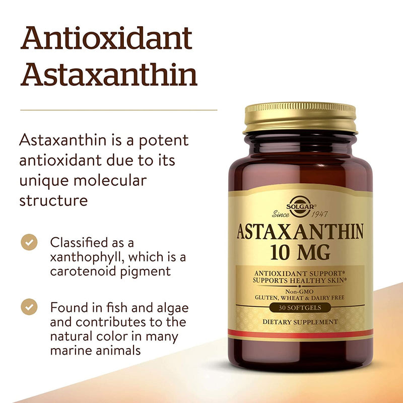 Solgar Astaxanthin 10 mg 30 Softgels - DailyVita