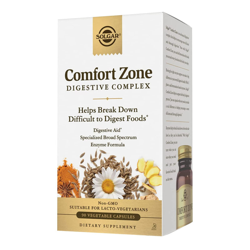 Solgar Comfort Zone Digestive Complex 90 Vegetable Capsules - DailyVita