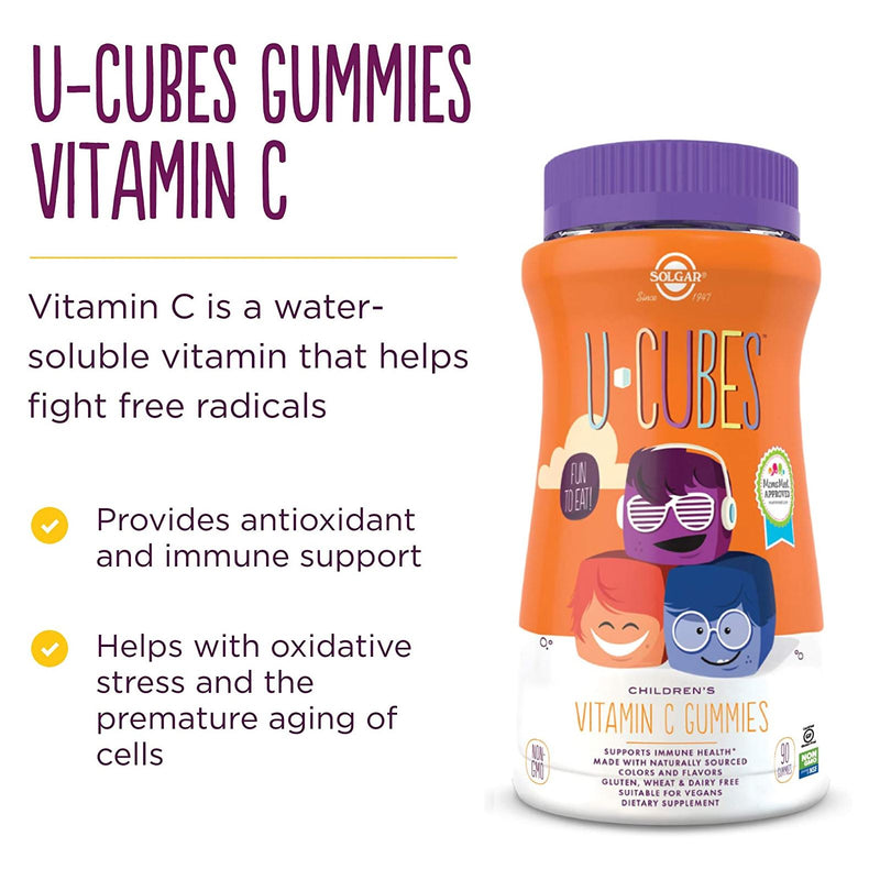 Solgar U-Cubes Children's Vitamin C 90 gummies - DailyVita
