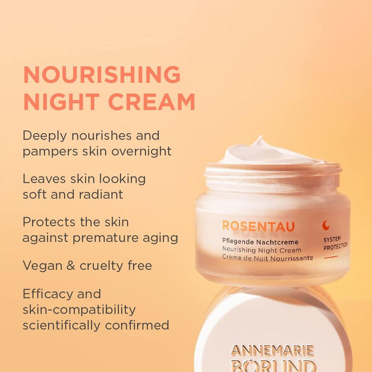 ANNEMARIE Börlind -Rosentau Night Cream 1.69 Fl.oz.