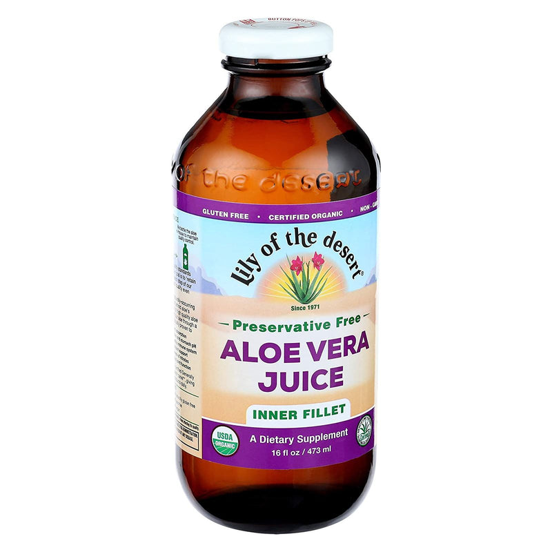 Lily of the Desert Organic Aloe Vera Juice Inner Fillet 16 fl oz - DailyVita