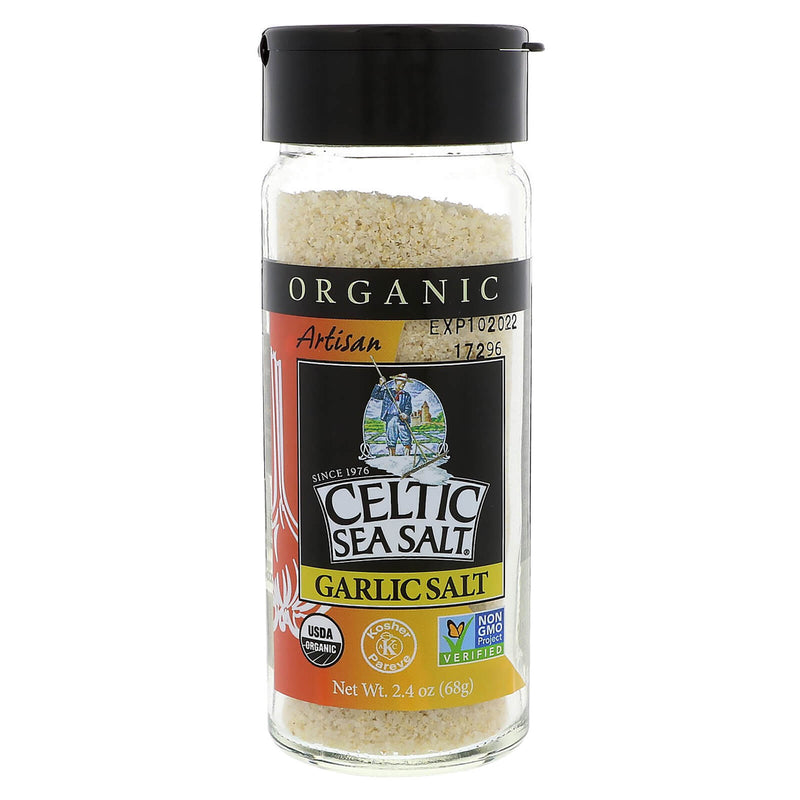 Celtic Sea Salt 3.0 oz Garlic Salt shaker - DailyVita