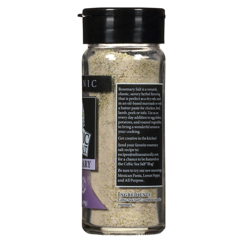 Celtic Sea Salt 3.5 oz Rosemary Salt glass shakers - DailyVita