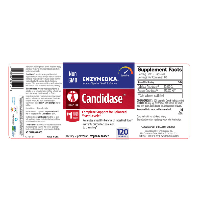 Enzymedica Candidase 120 Capsules - DailyVita