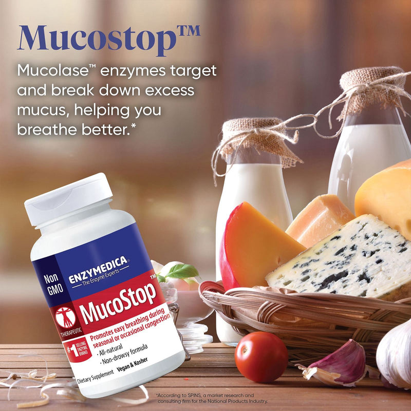 Enzymedica MucoStop 48 Capsules - DailyVita