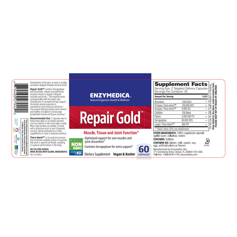 Enzymedica Repair Gold 60 Capsules - DailyVita